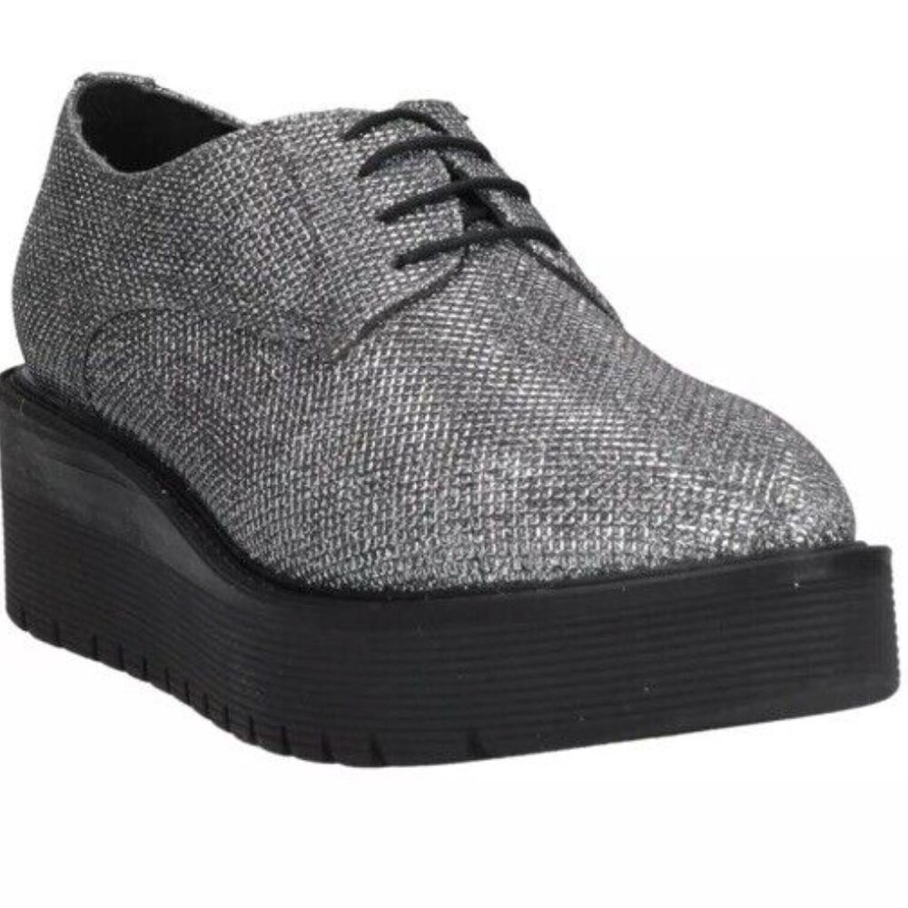 GUC FORMENTINI Derby Shoes US7 EU37 Glitter Pointed Toe Made in Italy